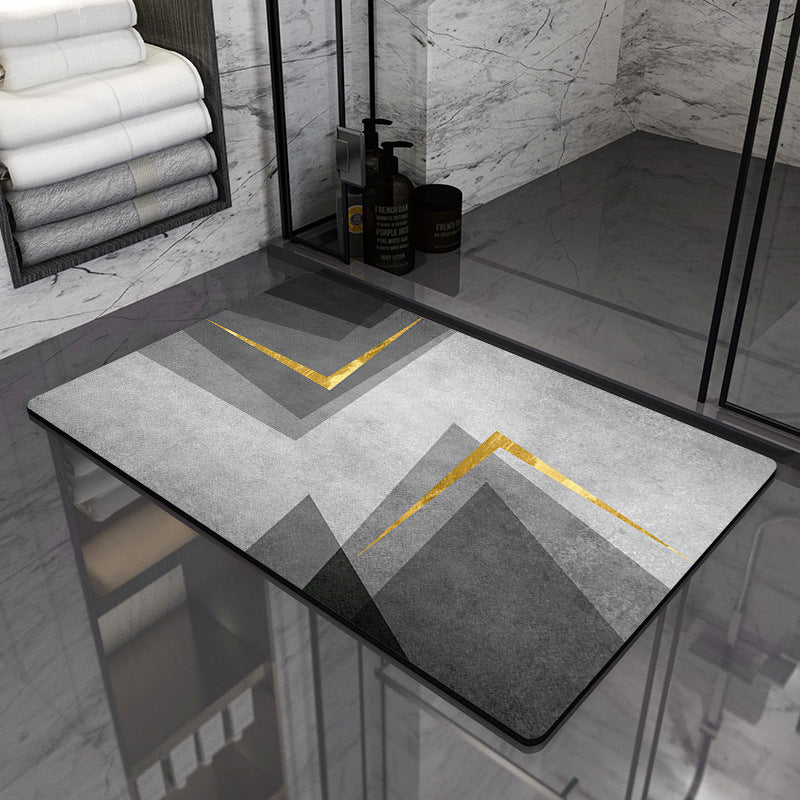 Modern Geometric Bathroom Mat