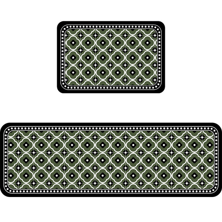 Geometric Pattern Bathroom Mat Set