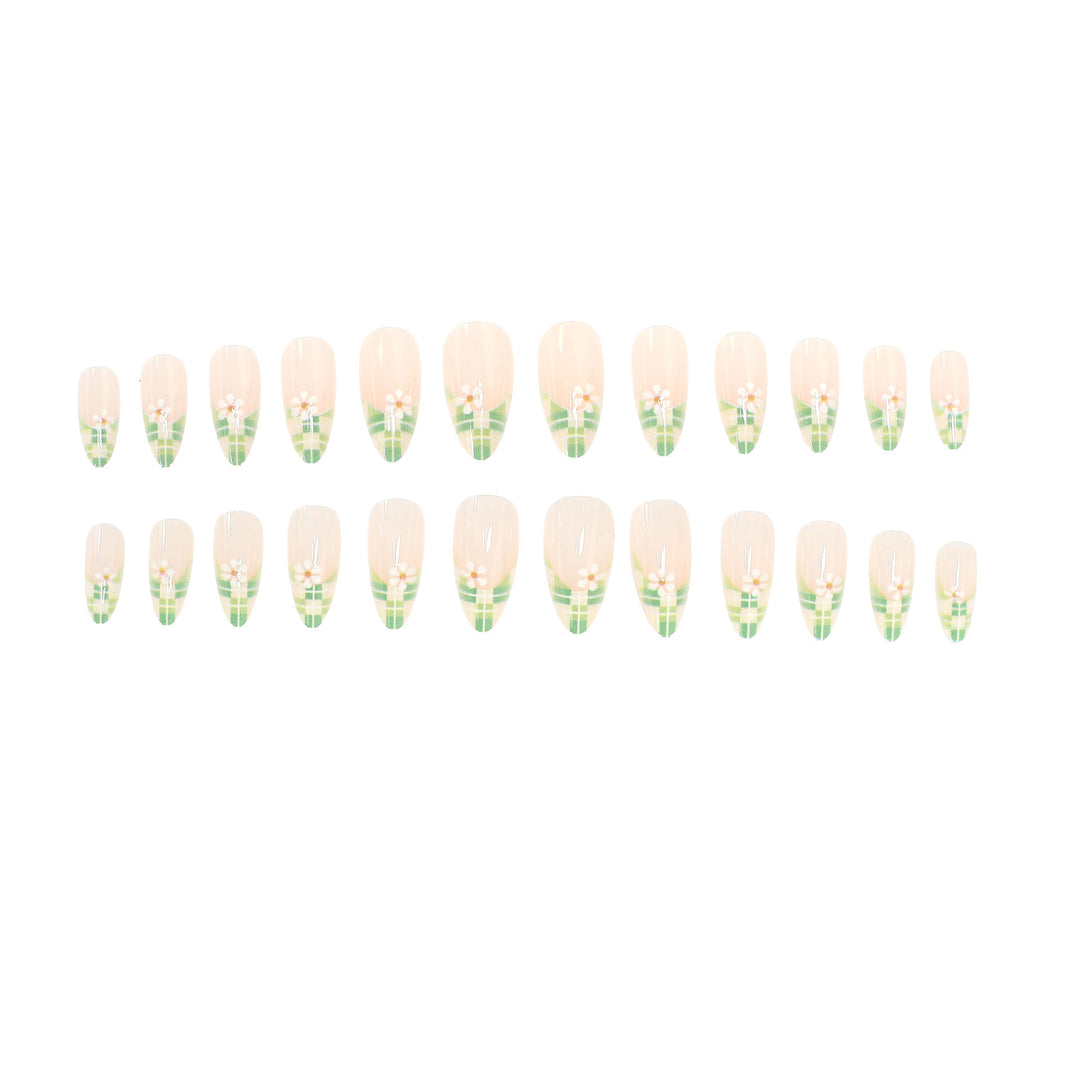Designer Floral Press-On Nails