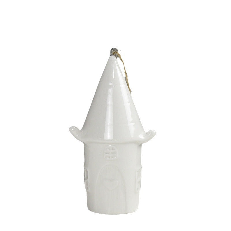Decorative Ceramic House Figurine Kalsten