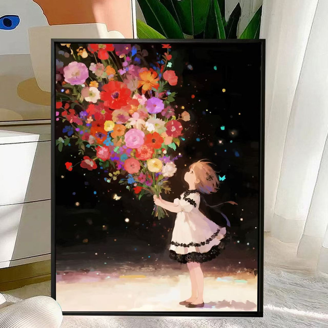 Charming Floral Bouquet Canvas Art Kalsten