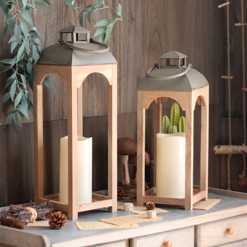 Decorative wooden lantern Kalsten