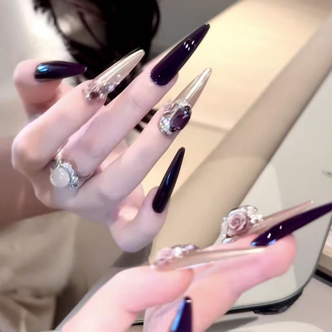 Glamorous Stiletto Nail Art Extensions