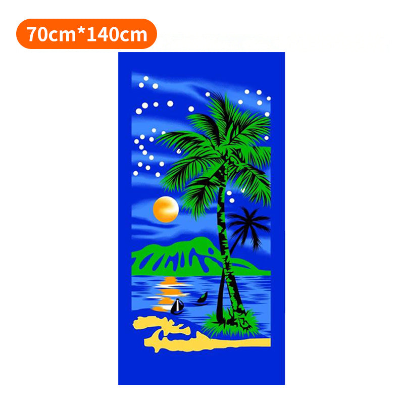 Beach towel with tropical flamingo design Kalsten