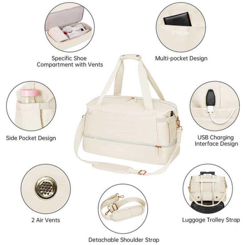 Multi-Pocket Travel Duffle Bag Kalsten