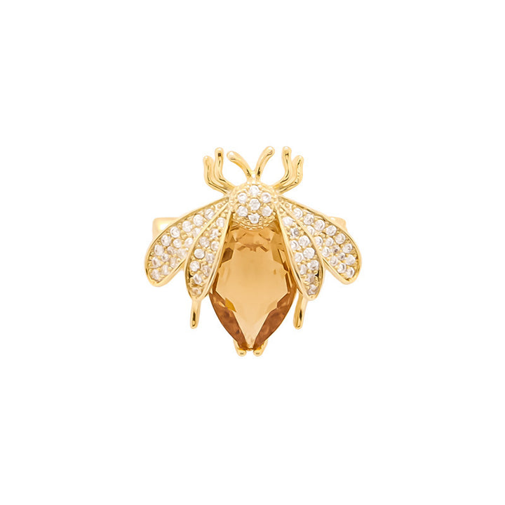 Exclusive bee brooch with crystals Kalsten