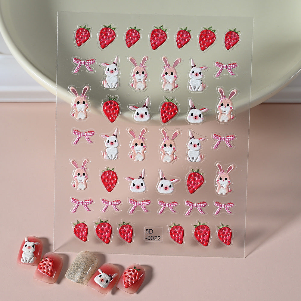 Cute Animal-Themed Nail Art Stickers