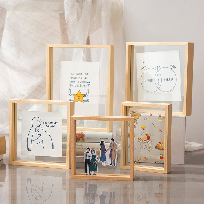 Artistic Glass Display Frame for Home Decor