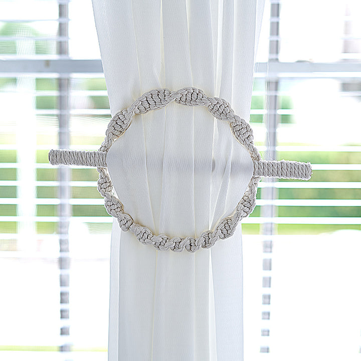 Macramé Curtain Tieback Holder Kalsten