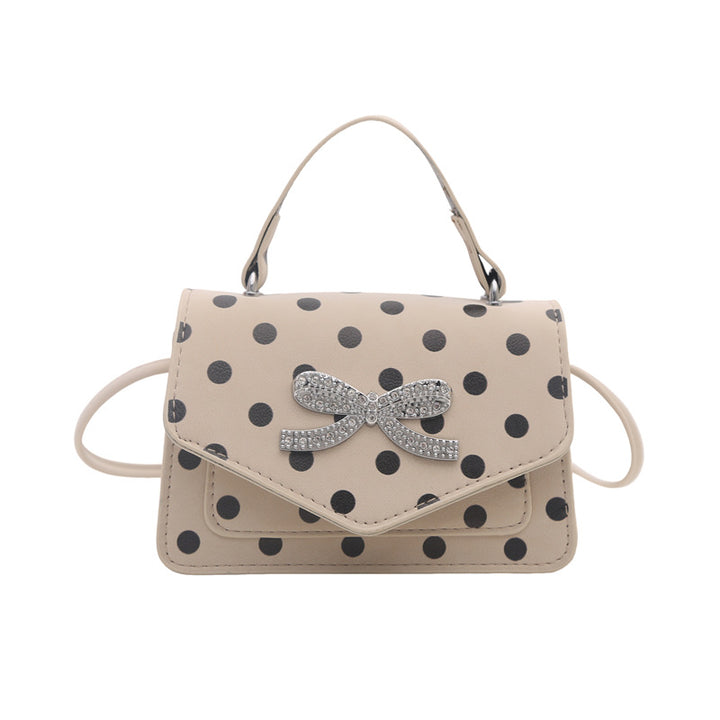 WoElegant Polka Dot Handheld Satchel Bag Kalsten
