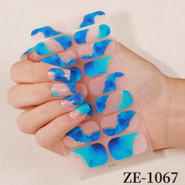 Floral Design Nail Art Wraps