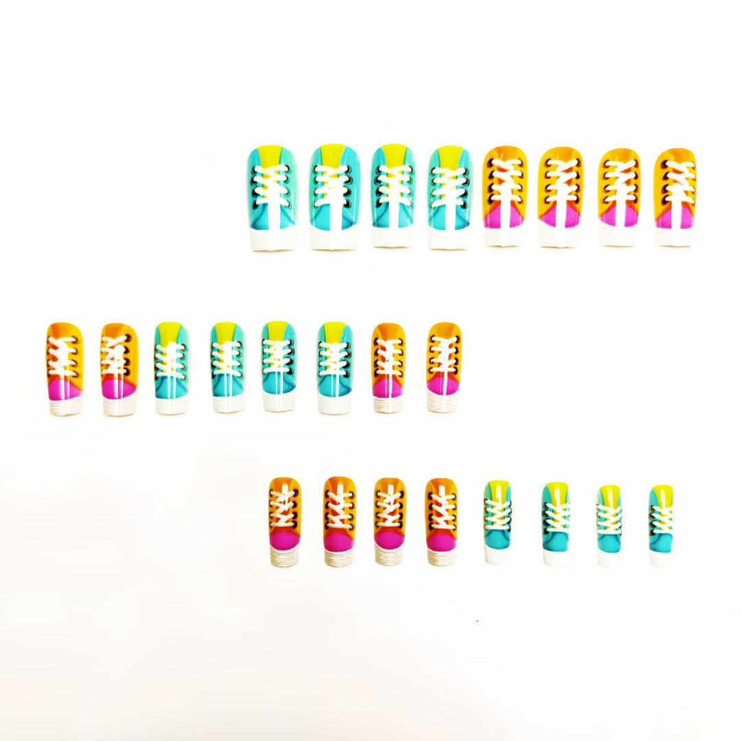 Creative Art Nail with Sneakers Design Kalsten