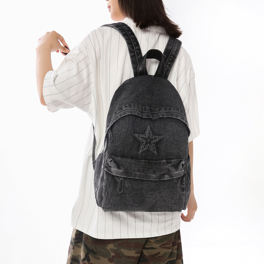 Star-Embellished Casual Backpack Kalsten