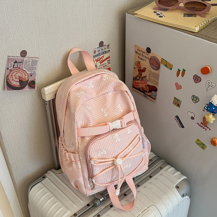 Charming Bow-Embellished Casual Backpack Kalsten