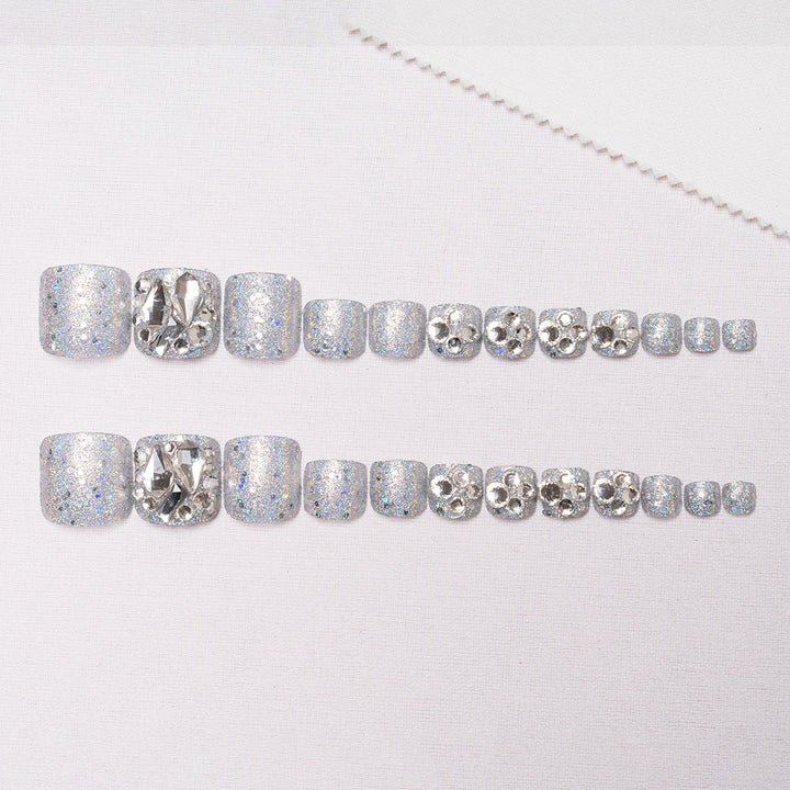 Rhinestone-Embellished Slippers