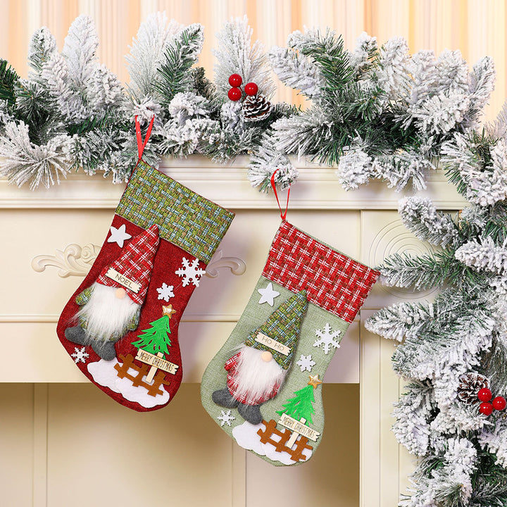 Decorative Holiday Gnome Stocking Kalsten