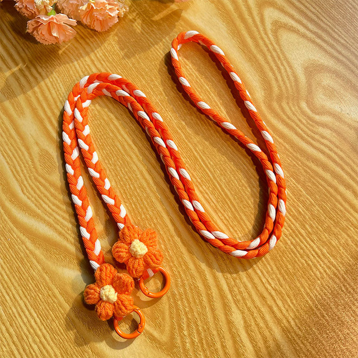 Woven Floral Pattern Utility Lanyard Kalsten