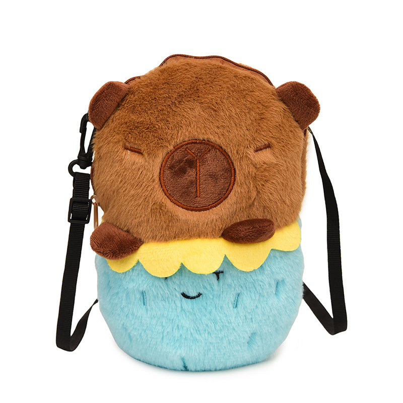 Plush Shoulder Bag with Cute Dessert Design Kalsten