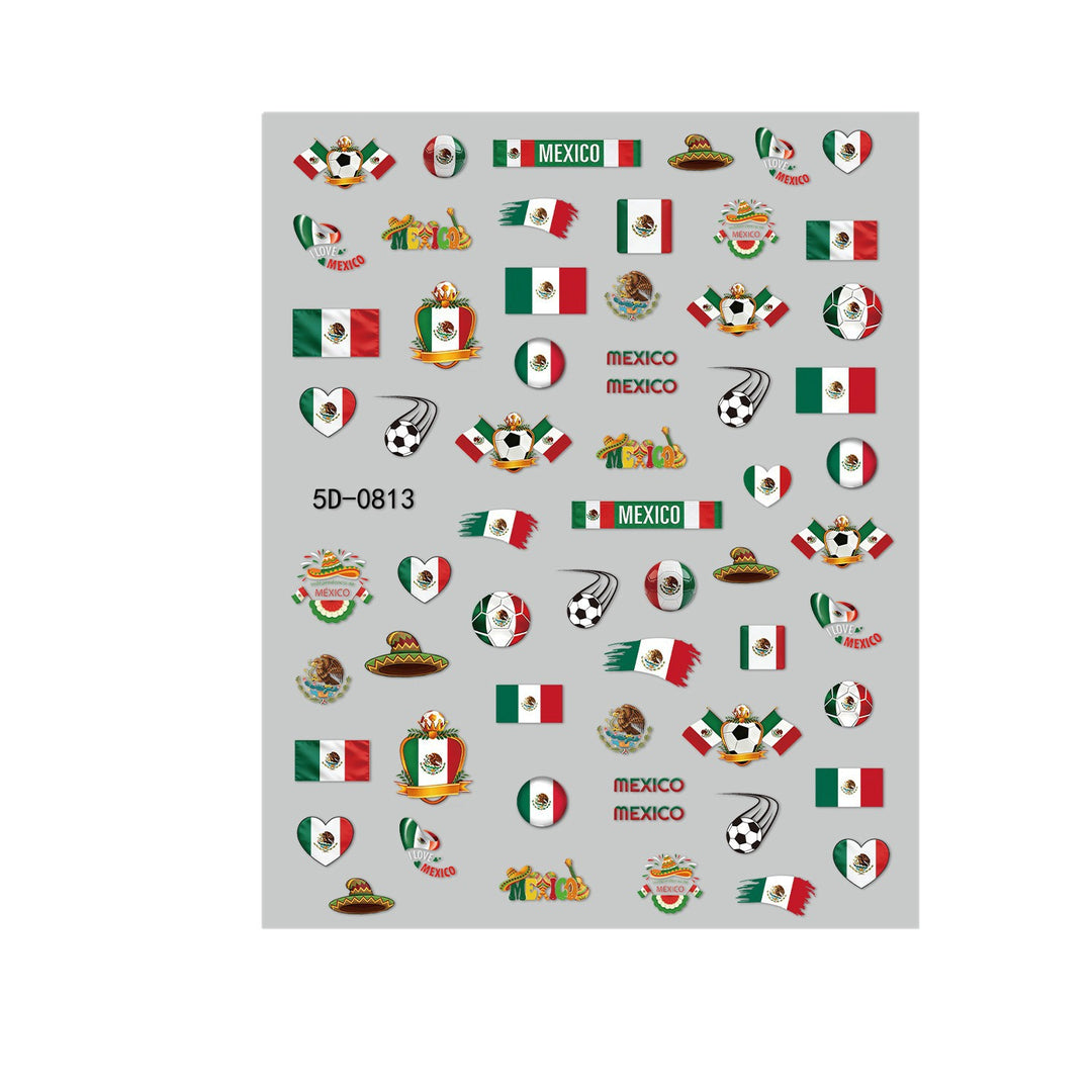 Canada-Themed Nail Art Stickers