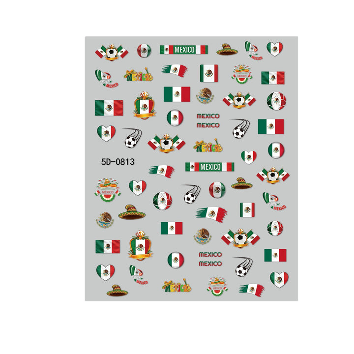 Canada-Themed Nail Art Stickers