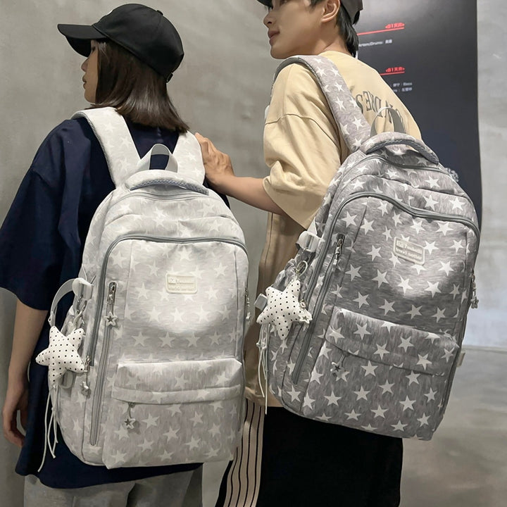 Trendy Star-Print School Backpack Kalsten
