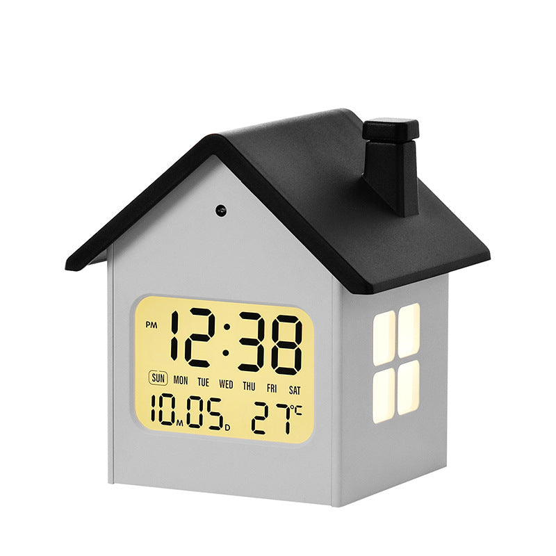 Creative LED alarm clock in house design Kalsten