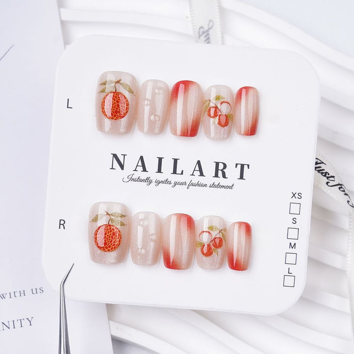 Butterfly-Inspired Stiletto Press-On Nails