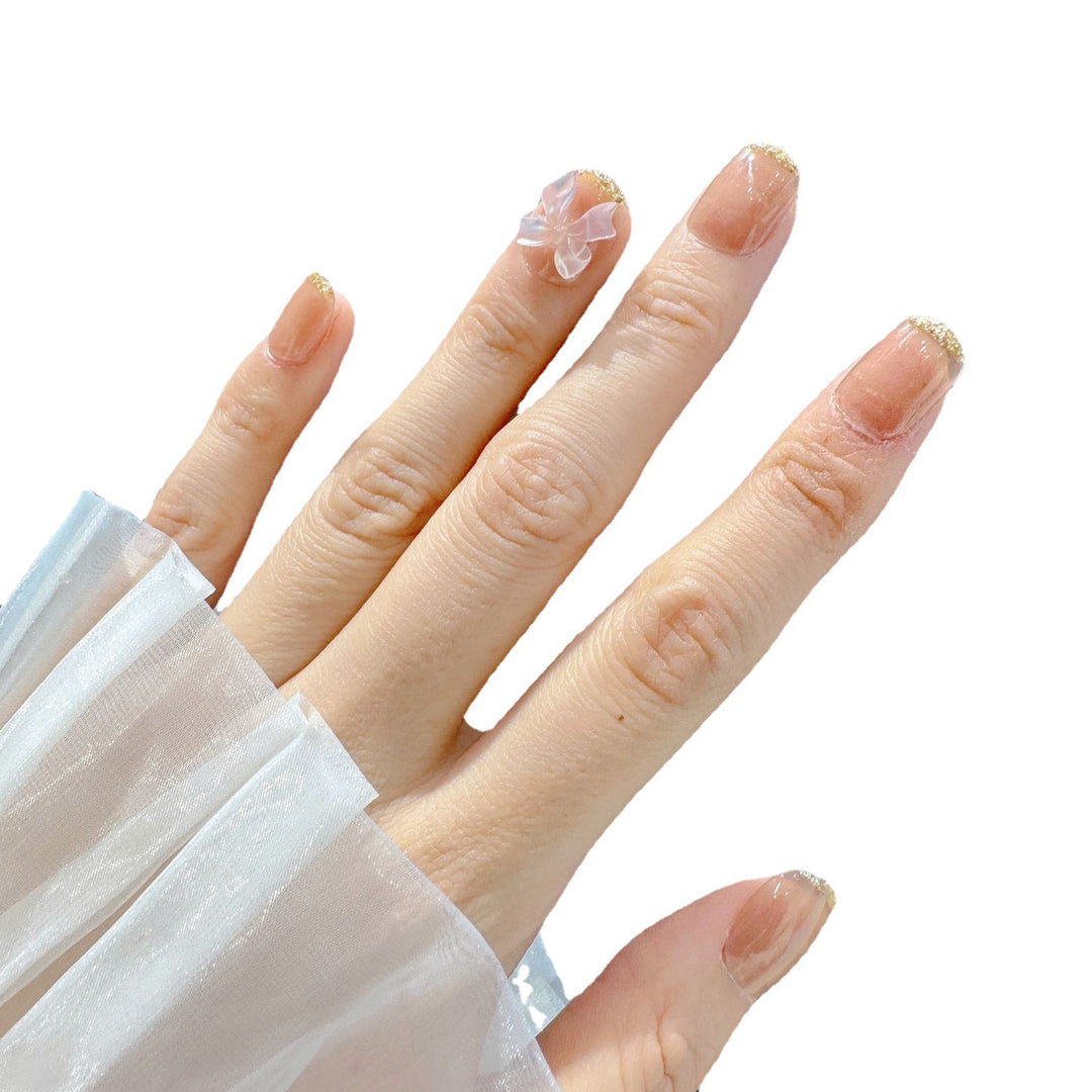 Elegant Glittered Press-On Nail Set Kalsten