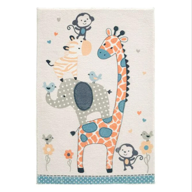 Cute Bunny-Themed Decorative Area Rug for Home