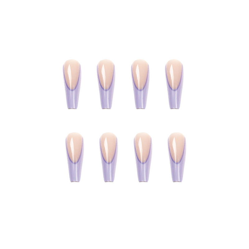Artificial nail art with elegant ombre design Kalsten