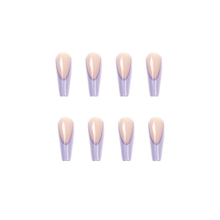 Artificial nail art with elegant ombre design Kalsten