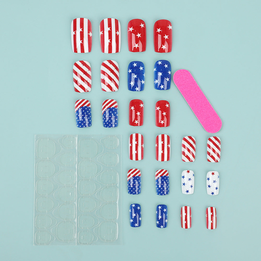 Artificial nails with national design Kalsten