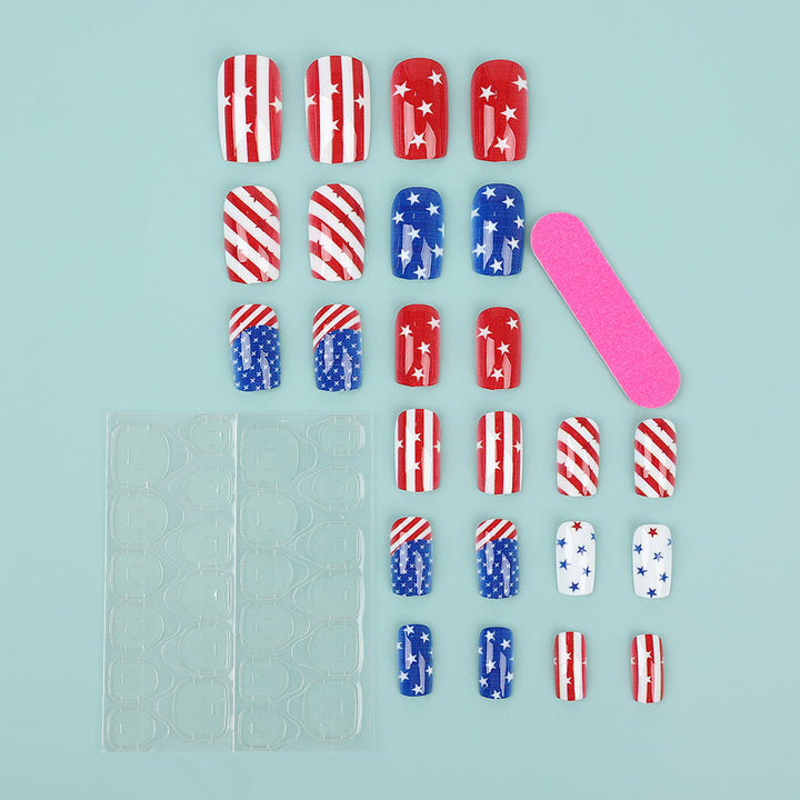 Artificial nails with national design Kalsten