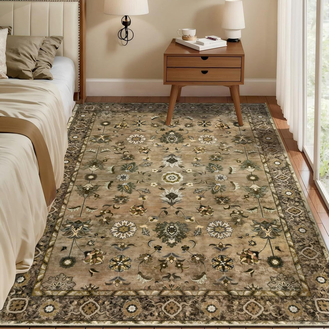 Floral Pattern Area Rug