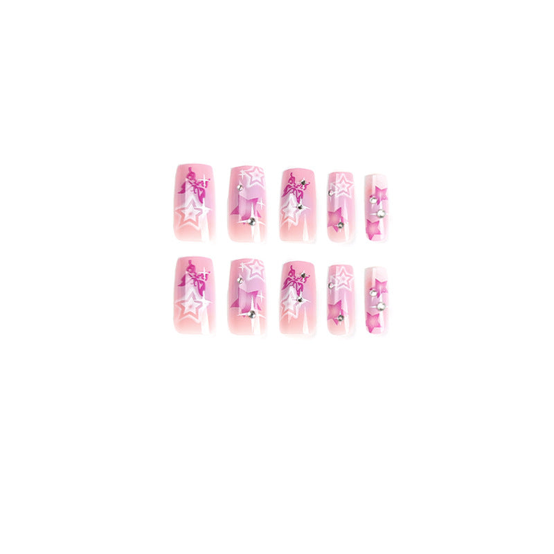 Artistic acrylic nails with modern glitter accents Kalsten