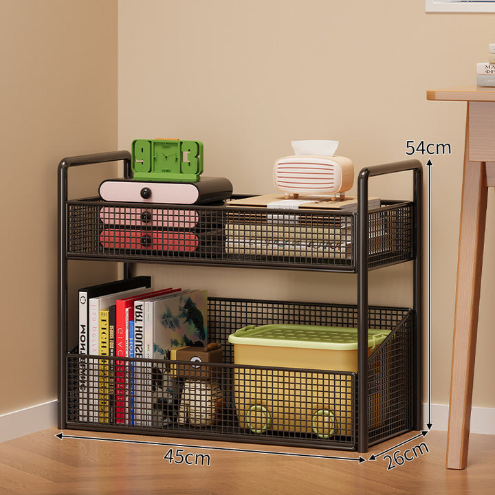 Modern Multi-Tier Mesh Storage Shelf Kalsten