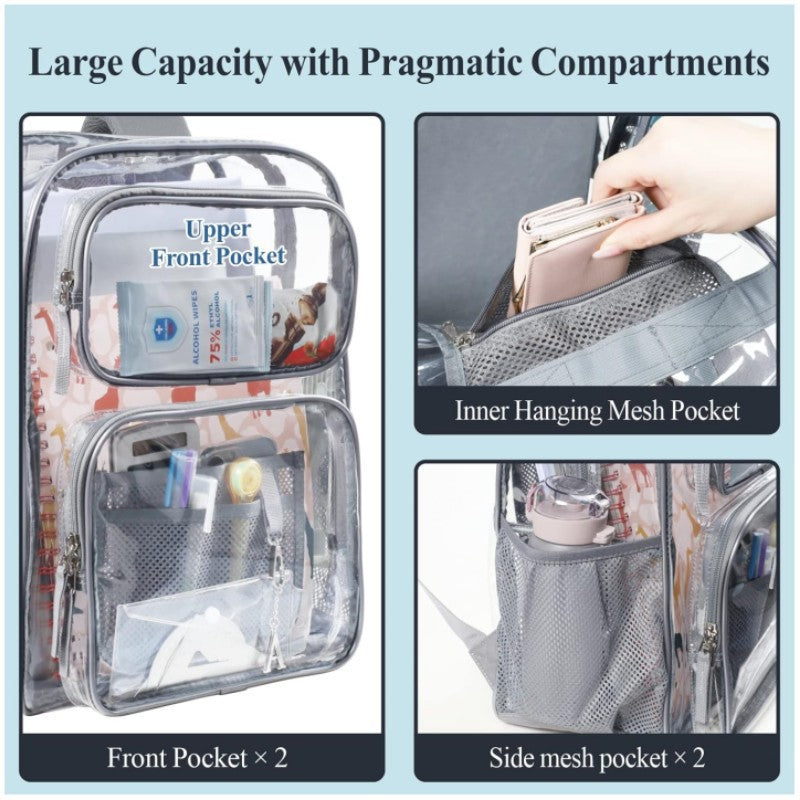Transparent Leisure Backpack Kalsten