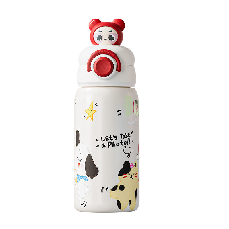 Women's insulated bottle with creative animal design and integrated carrying handle Kalsten
