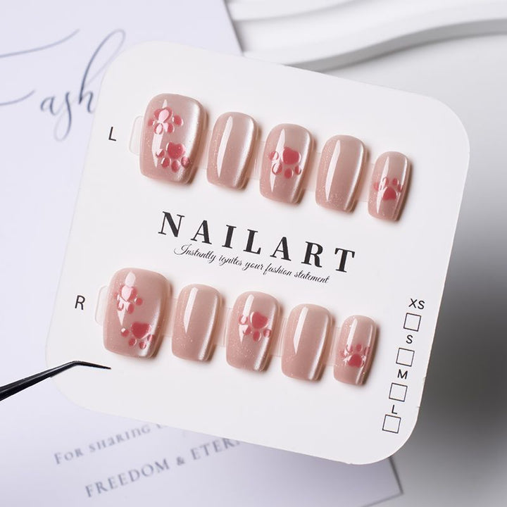 Luxury Ombre Leopard Print Press-On Nail Set Kalsten