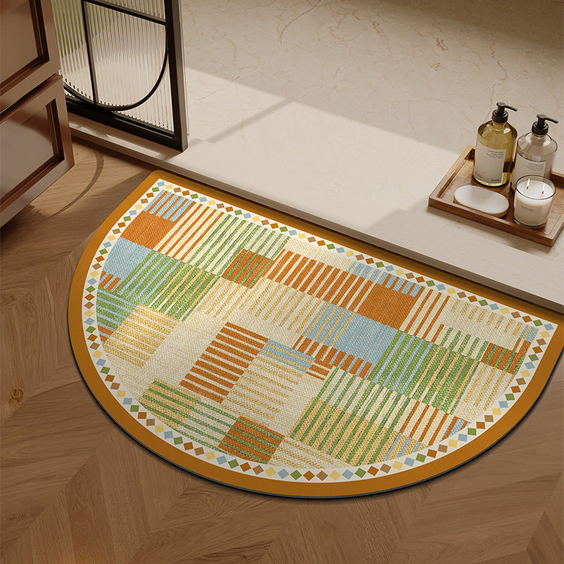 Plush Patterned Entrance Mat