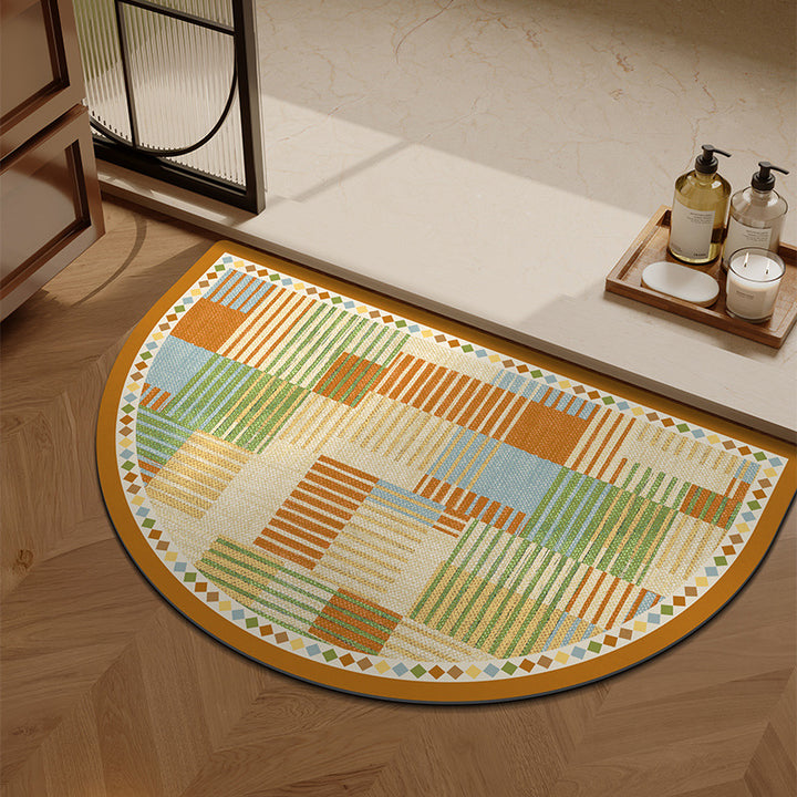 Plush Patterned Entrance Mat