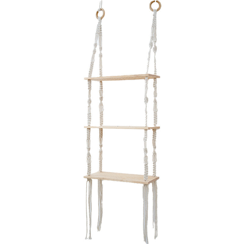 Macrame Floating Shelf Organizer Kalsten