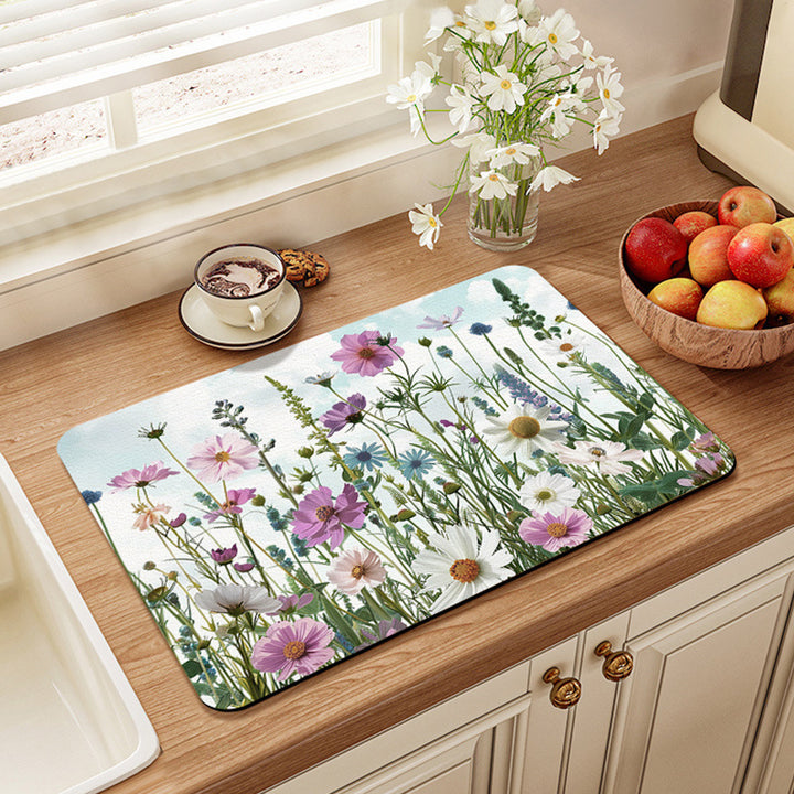 Vintage-Inspired Kitchen Mat