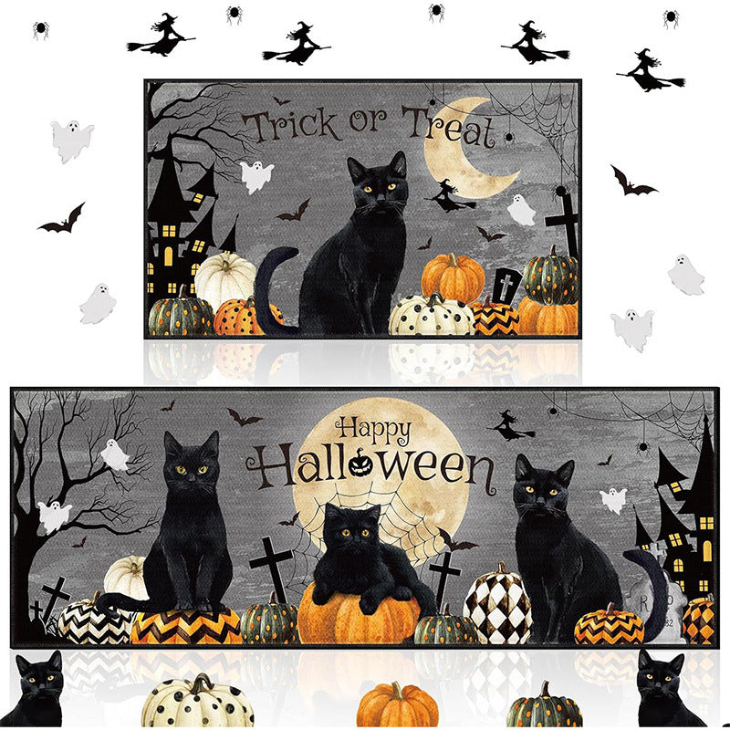 Halloween-Themed Decorative Mat