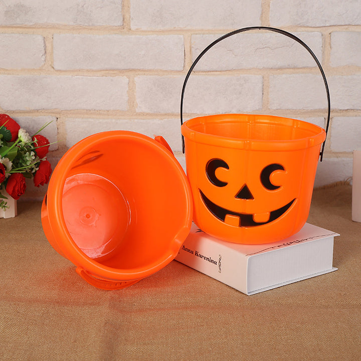 Halloween Themed Pumpkin Trick-or-Treat Bucket Kalsten