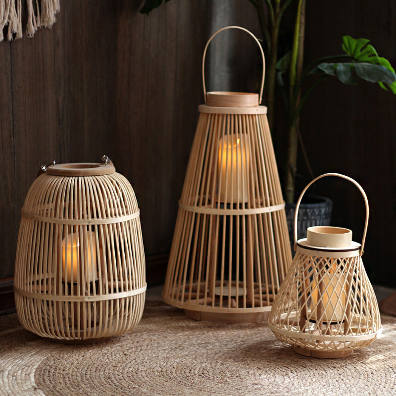 Stylish Rattan Lantern Kalsten
