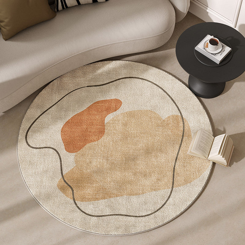 Round Motivational Area Rug Kalsten
