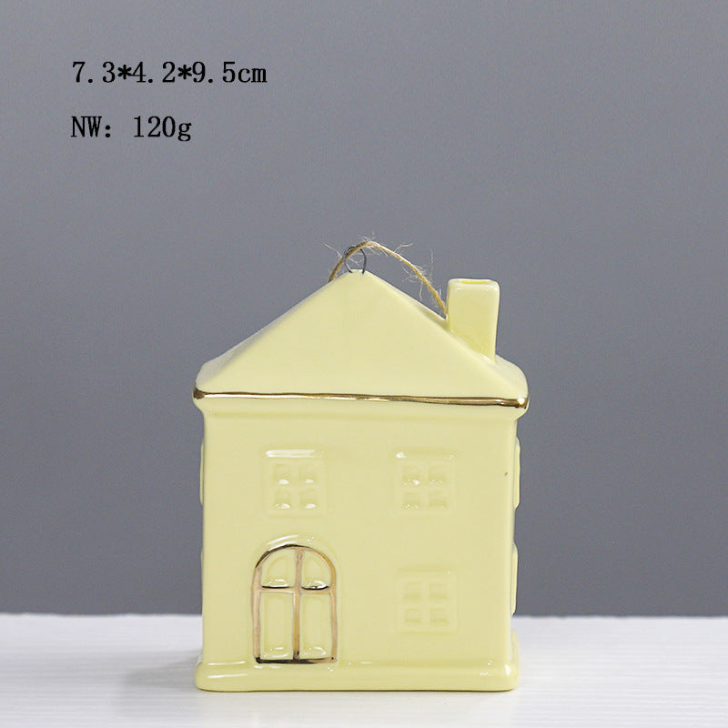 Ceramic House-Shaped Decorative Kalsten