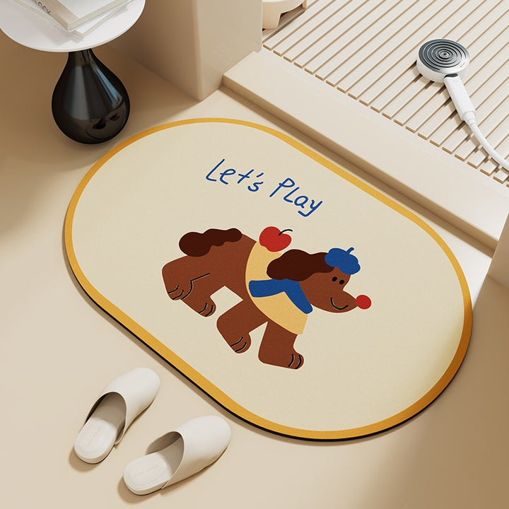 Decorative Bathroom Mat Kalsten