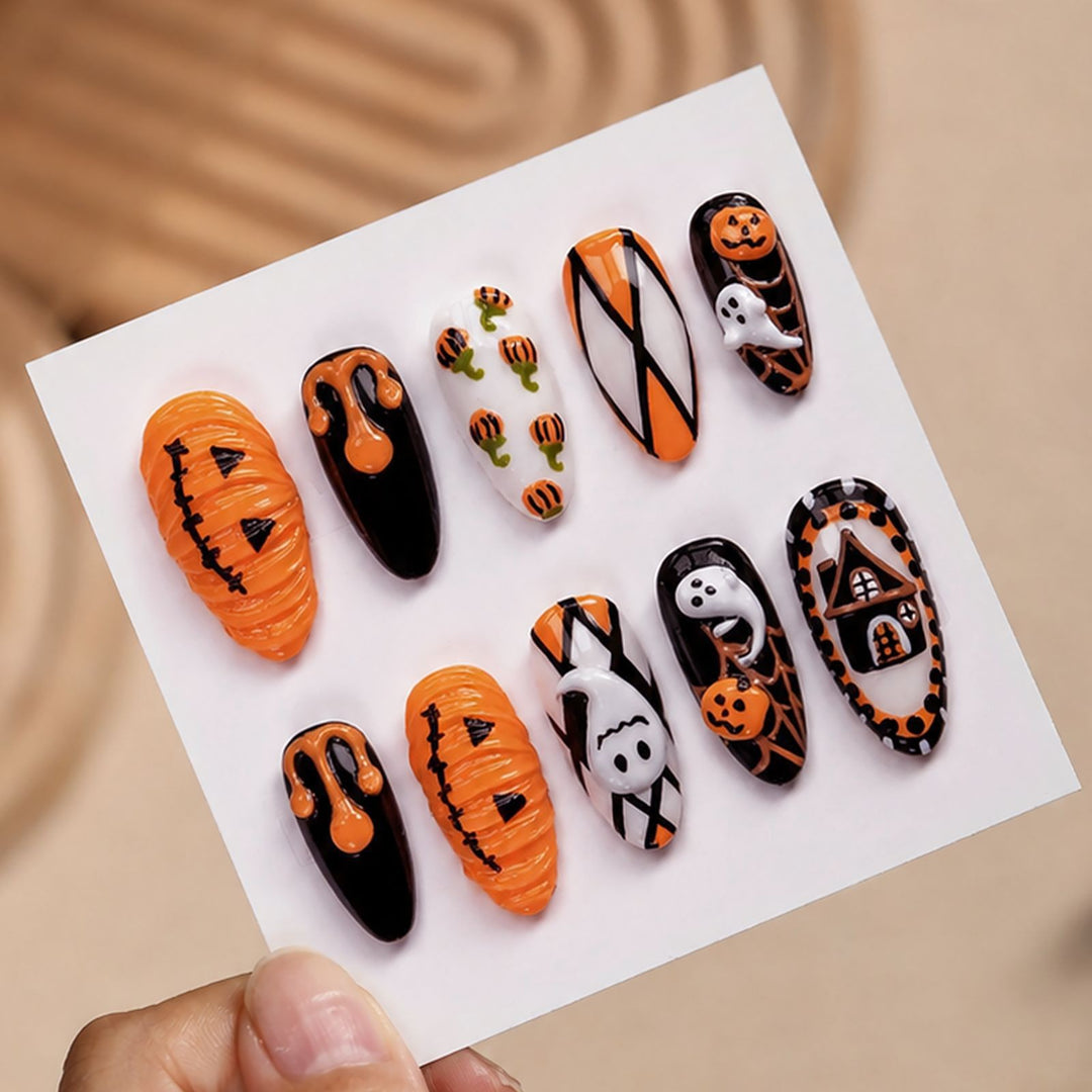 Artificial Nail Set in Halloween Design Kalsten